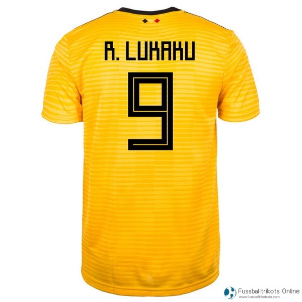 Belgica Trikot Auswarts R.lukaku 2018 Gelb Fussballtrikots Günstig